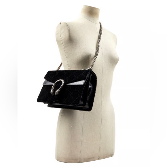 Gucci GG Logo Velvet Dionysus Shoulder Bag - Picture 3 of 14